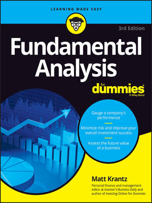 cover image of Fundamental Analysis For Dummies